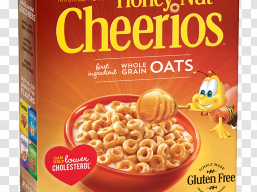 Honey Nut Cheerios Breakfast Cereal Food - Whole Grain Transparent PNG
