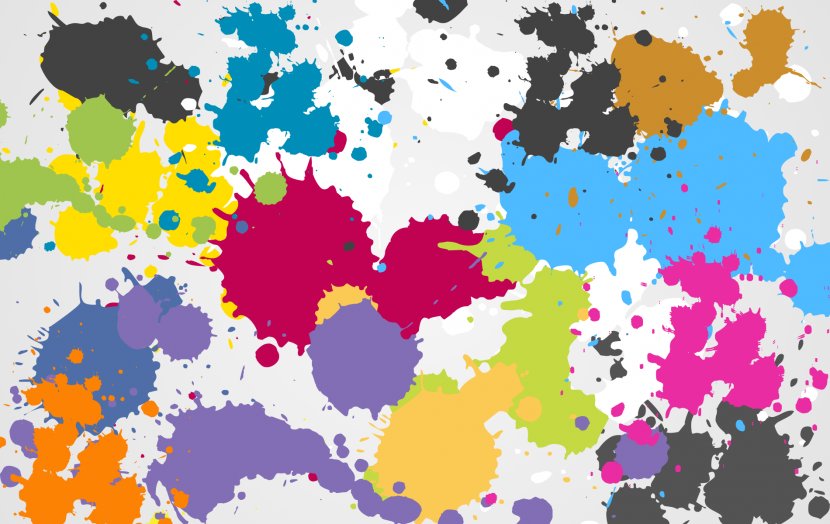 Paper Paint Wallpaper - Art - Splat Transparent PNG