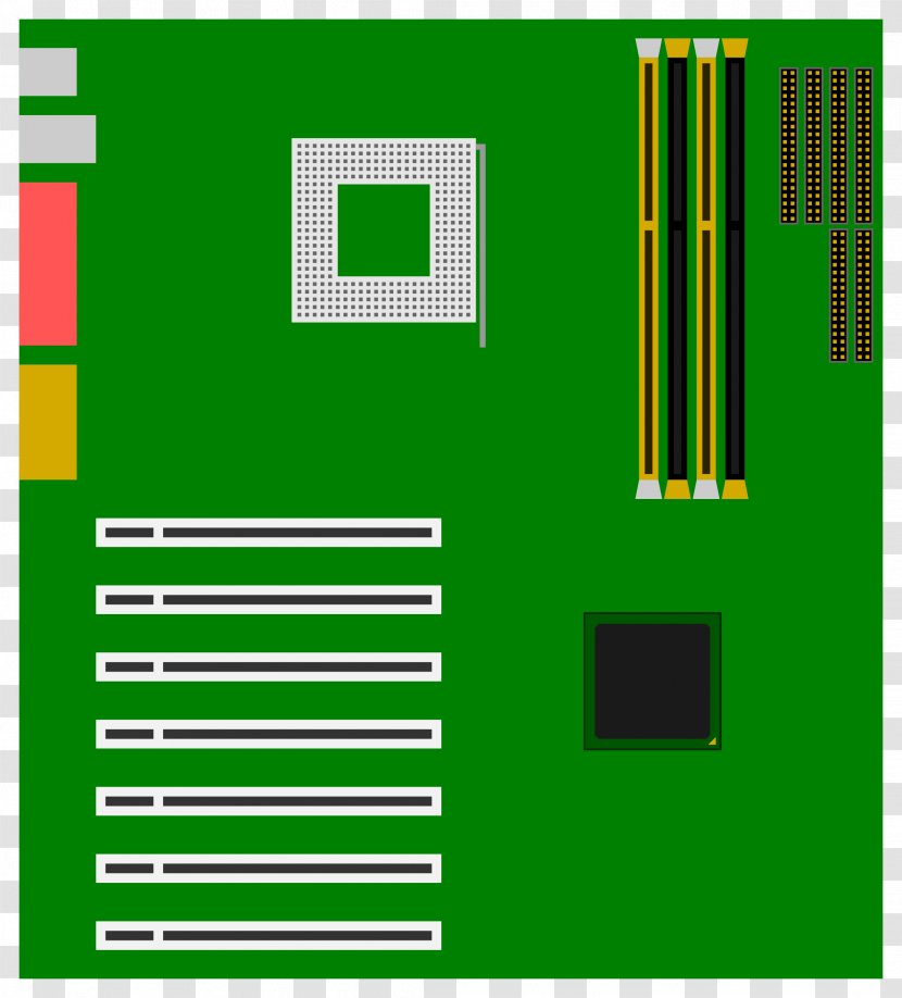 Laptop Motherboard Clip Art - Cliparts Transparent PNG