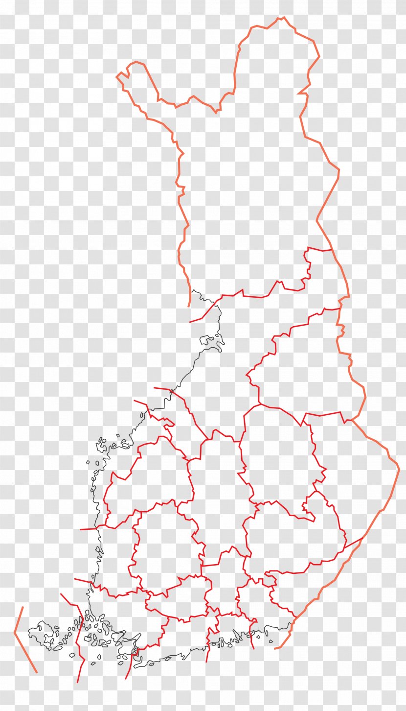 Southern Ostrobothnia Paimio Blank Map Finnish War - Wikipedia - FINLAND Transparent PNG