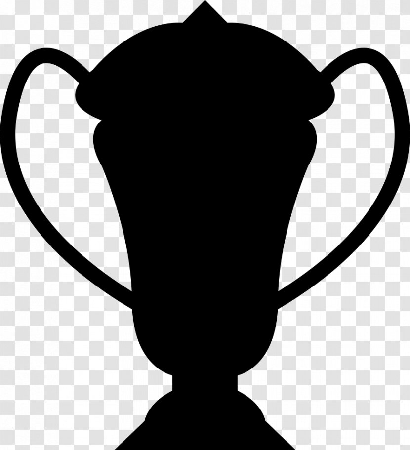 Clip Art Trophy - Black And White Transparent PNG