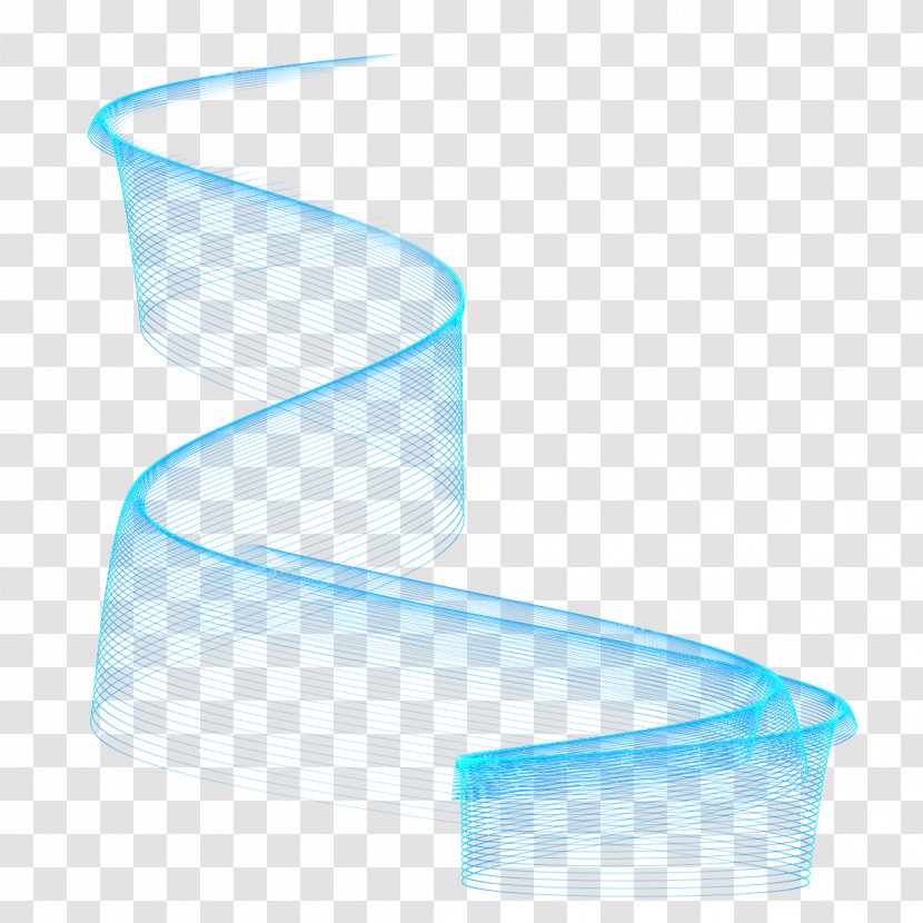 Blue Curve Clip Art - Color - Ribbon Transparent PNG