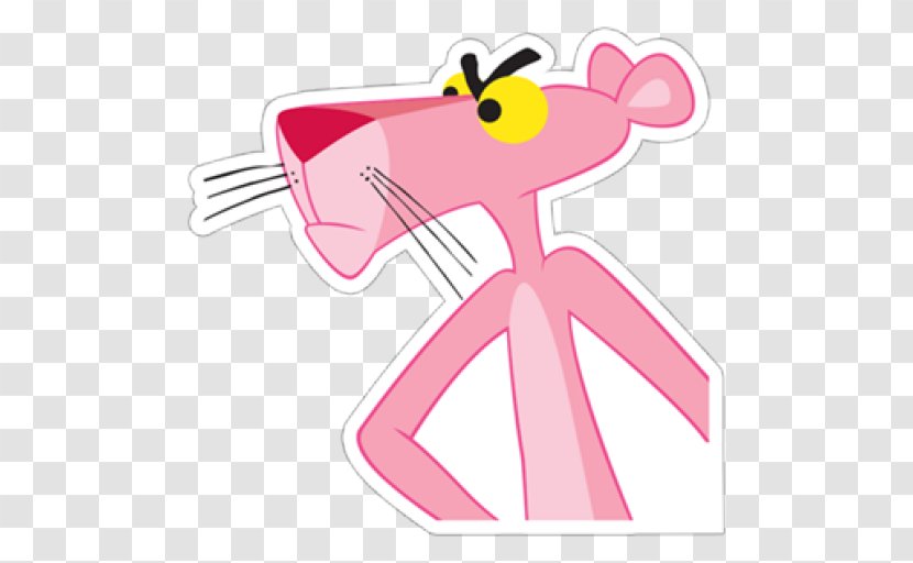 Sticker The Pink Panther Cartoon Clip Art - Tree - THE PINK PANTHER Transparent PNG