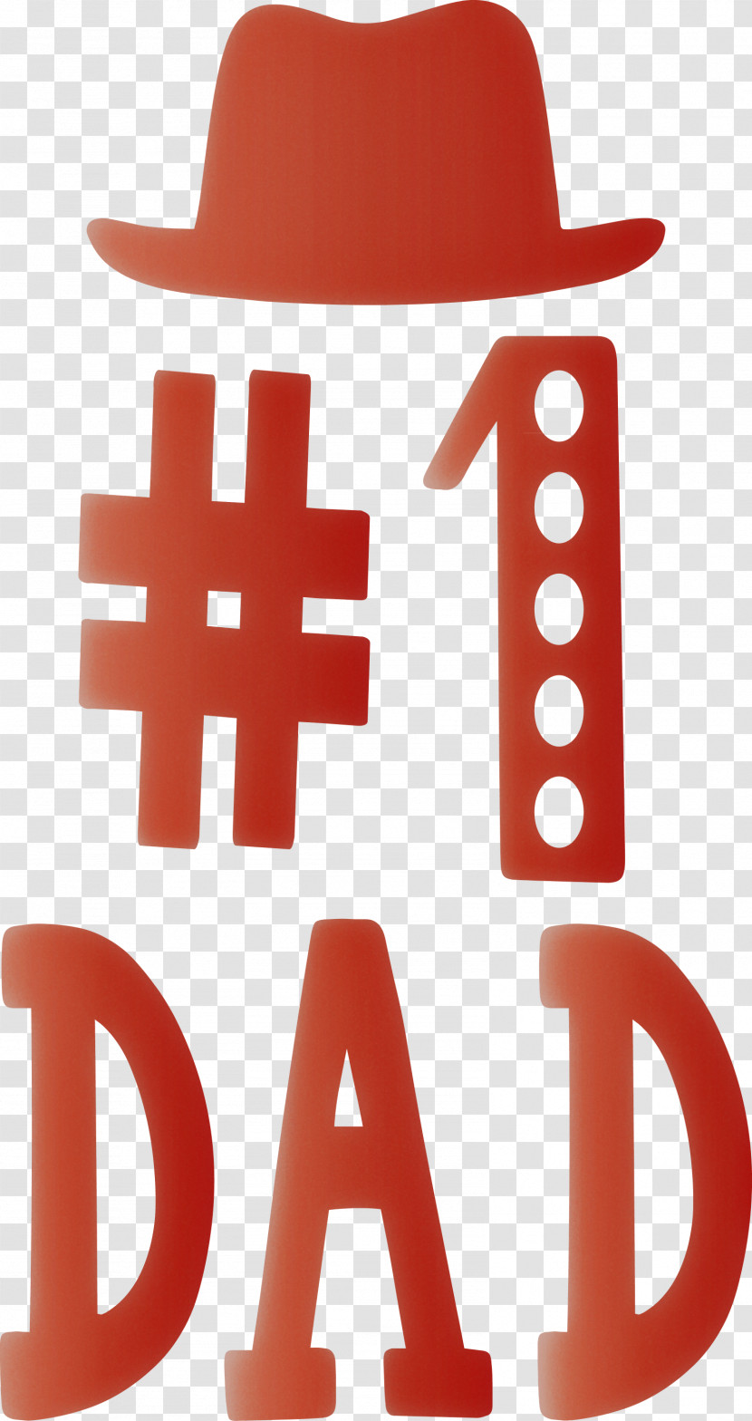 No1 Dad Happy Fathers Day Transparent PNG