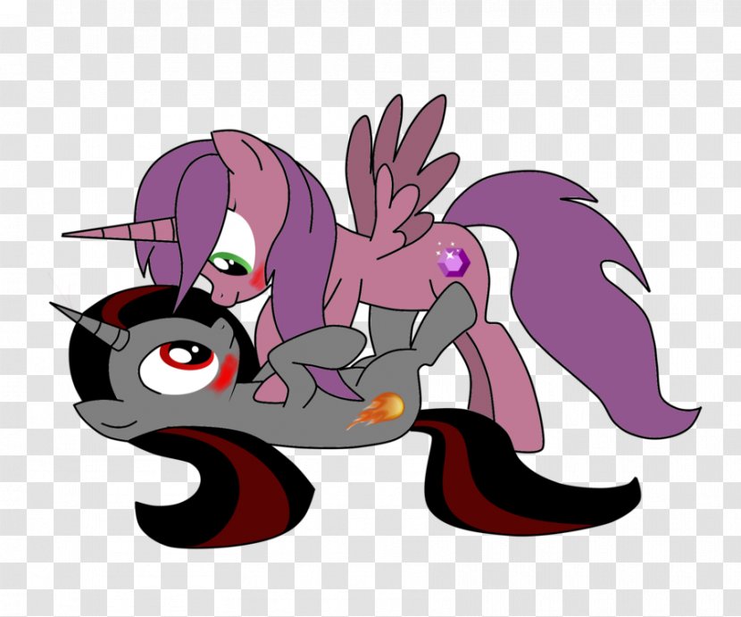 Pony Amethyst, Princess Of Gemworld Purple - Heart - Shadow Background Transparent PNG