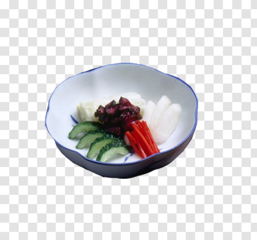 Cucumber Vegetarian Cuisine Asian Vegetable Tomato - Bowl - Beef Radish Transparent PNG
