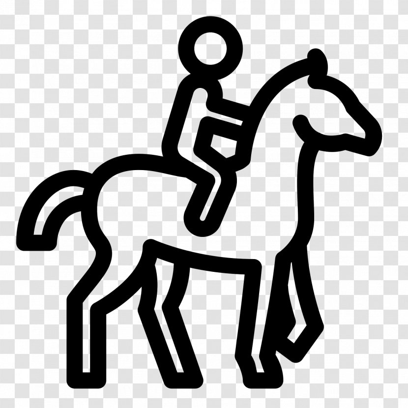 Horse Equestrian Download - Monochrome - Riding Transparent PNG