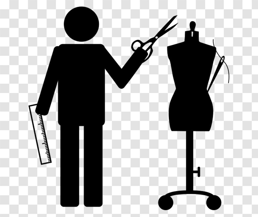 Tailor Standing - Fashion Design - Art Symbol Transparent PNG