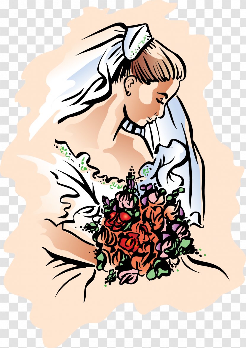 Bridesmaid Woman Bridegroom - Cartoon - Bride Transparent PNG