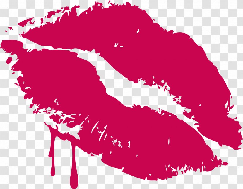 Lip - Silhouette - Red, Fresh Lips Transparent PNG