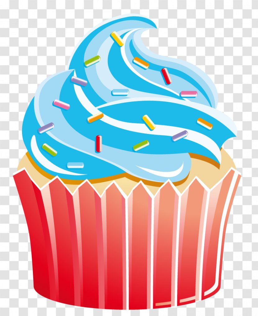 Cupcake Muffin Bakery Clip Art - Sprinkles - Olympic Torch Transparent PNG