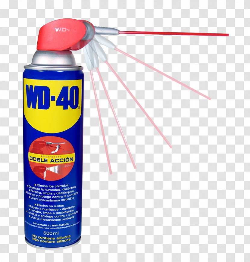 WD-40 Lubricant Aerosol Spray Silicone - Grietas Transparent PNG