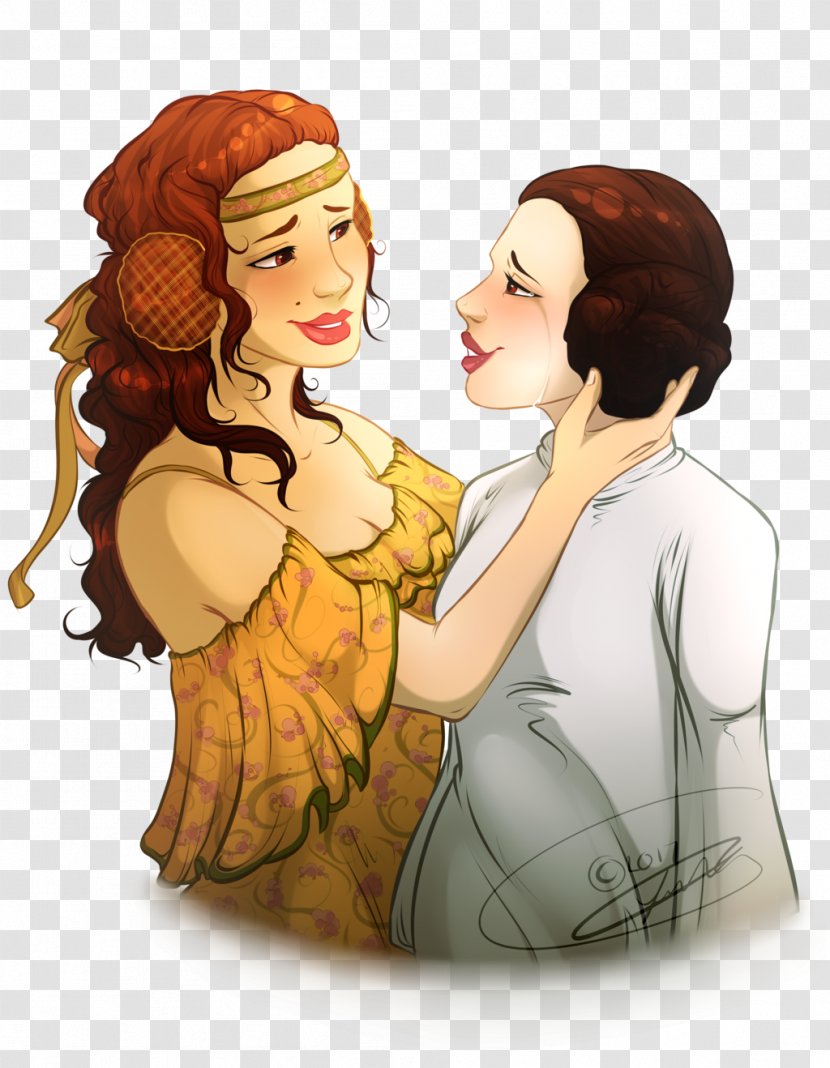 Mother Human Behavior Friendship Cartoon - Heart - Leia Organa Transparent PNG