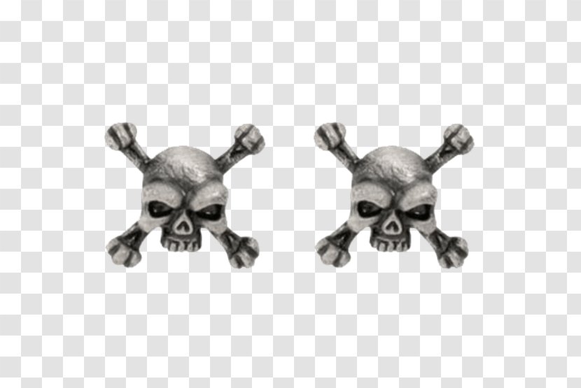 Earring Skull And Crossbones Necklace Jewellery - Bone Transparent PNG