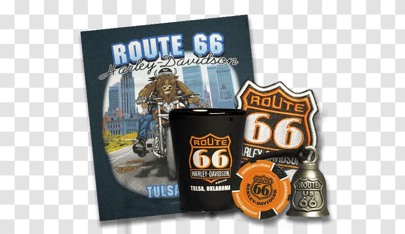 Route 66 Harley-Davidson Catoosa Owasso Motorcycle - Label Transparent PNG