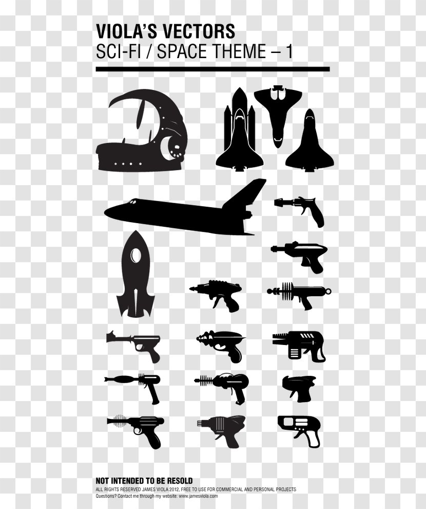 Clip Art Vector Graphics Science Fiction Raygun - Blaster - Sci Fi Spacecraft Transparent PNG