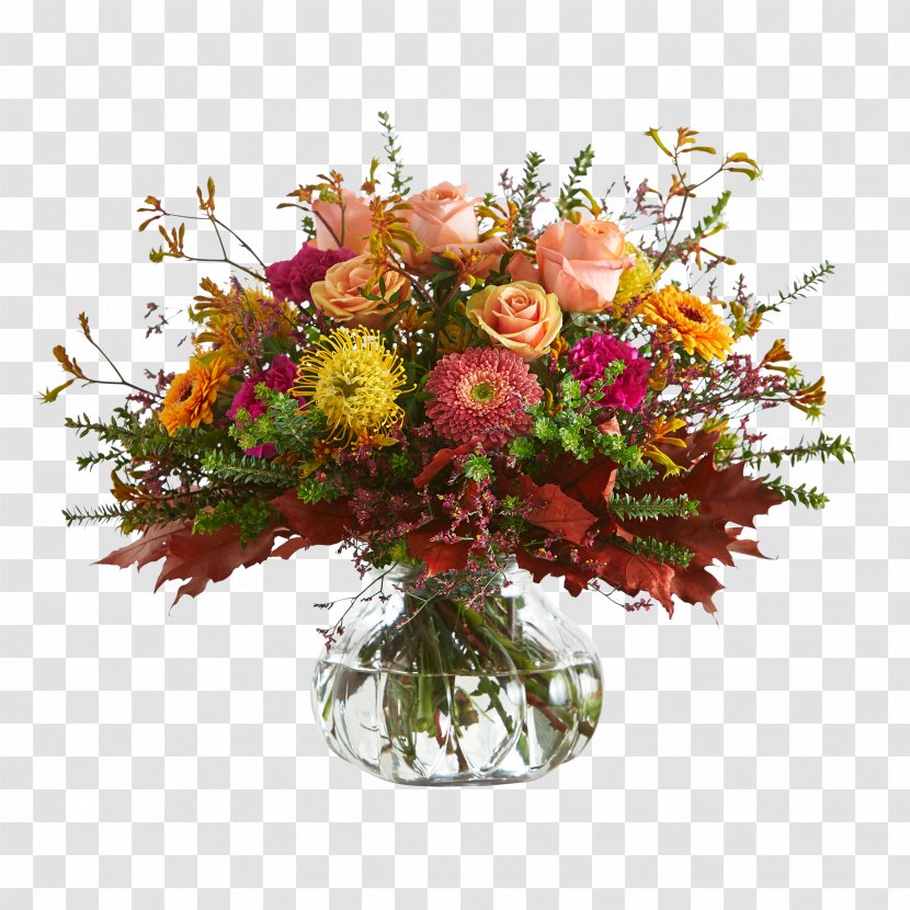 Flower Bouquet Garden Roses Gift - Vase Transparent PNG