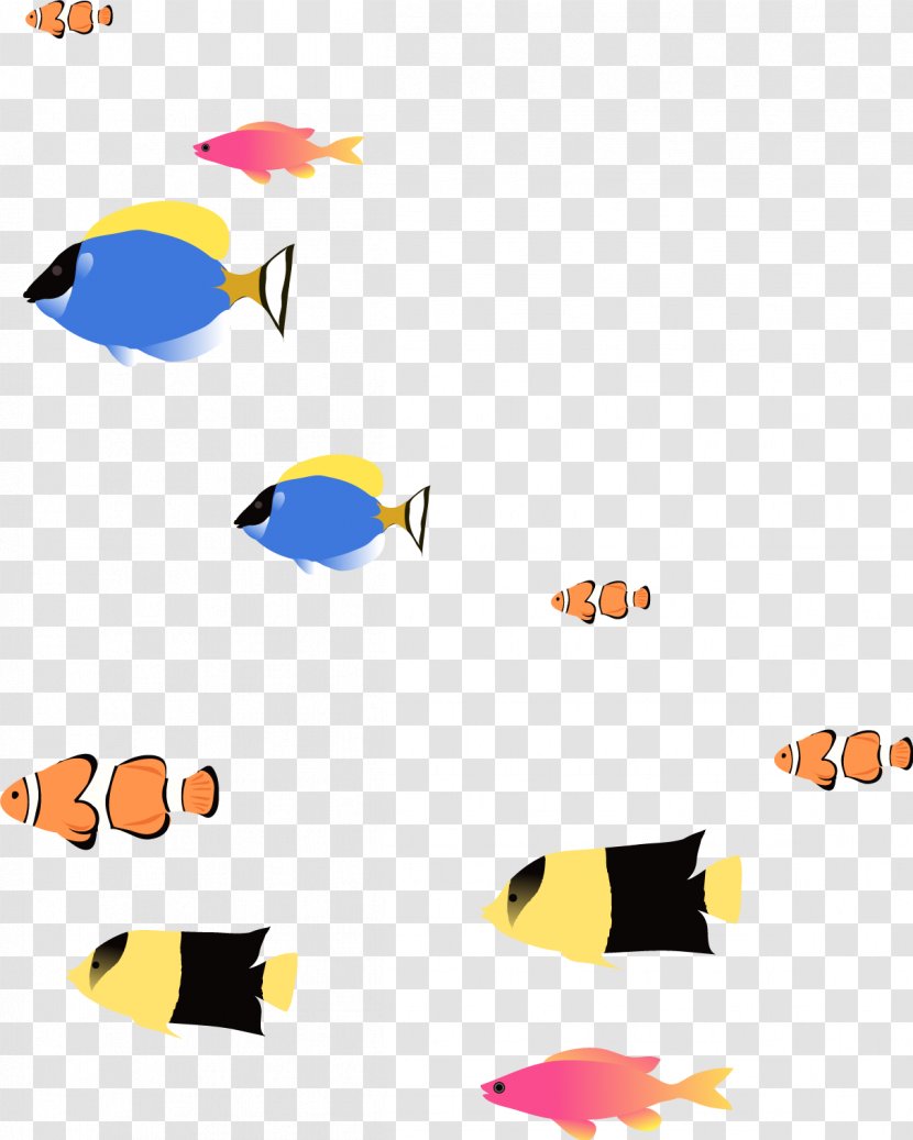 Deep Sea Fish - Orange - Vector Transparent PNG
