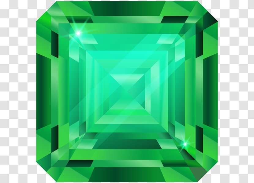 Red Diamond Clip Art - Green - Carat Transparent PNG