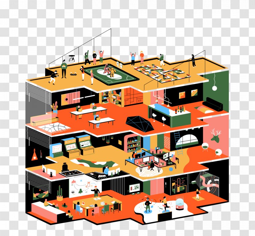 The Savannah College Of Art And Design Illustration Graphic - Architecture - Ambulatory Cartoon Transparent PNG