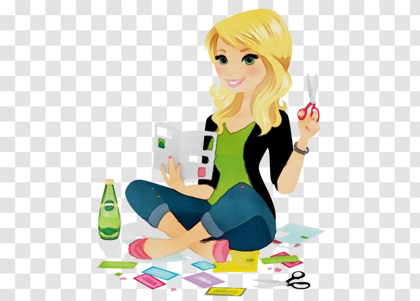Girl Cartoon - Bartender - Style Drinking Transparent PNG