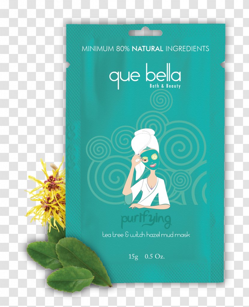 Que Bella Professional Repairing Charcoal Mud Mask Brand Face The - Tea Tree Transparent PNG
