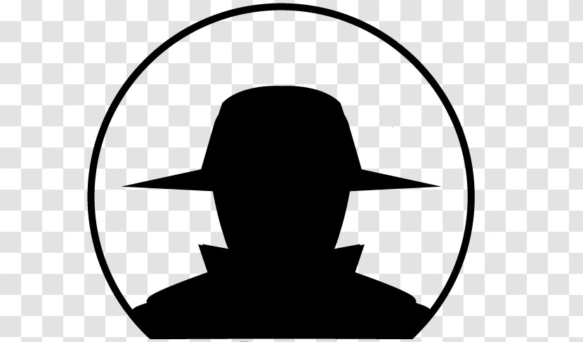 Black Hat Security Hacker White Grey - Malware - Private Investigator Transparent PNG