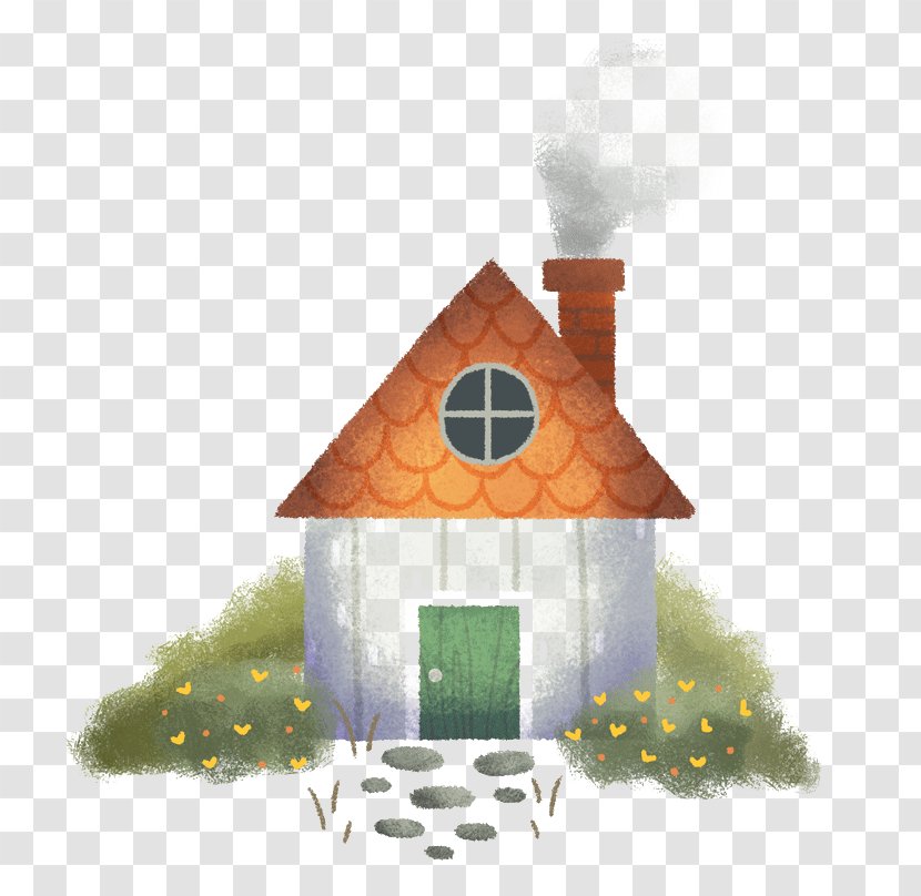 Chimney House - Tree - Cartoon Transparent PNG