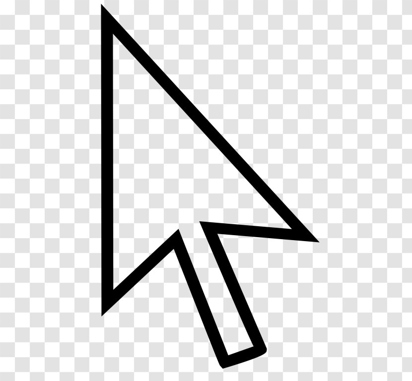 Computer Mouse Pointer Cursor - Black Transparent PNG