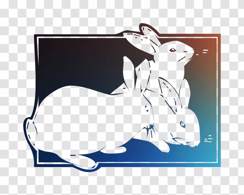 Rabbit Hare Easter Bunny Pig Dog - Rectangle Transparent PNG
