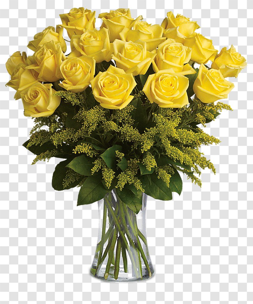 Flower Bouquet Delivery Floristry Rose - Color - Vase Transparent PNG