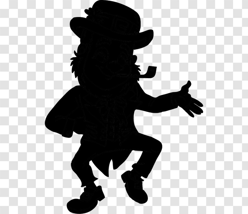 Clip Art Image - Stencil - Leprechaun Transparent PNG