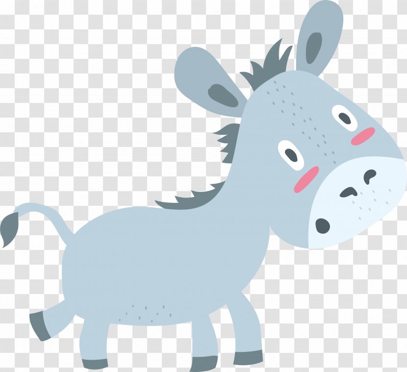 Donkey Horse Clip Art - Livestock - Idiotic Little Transparent PNG
