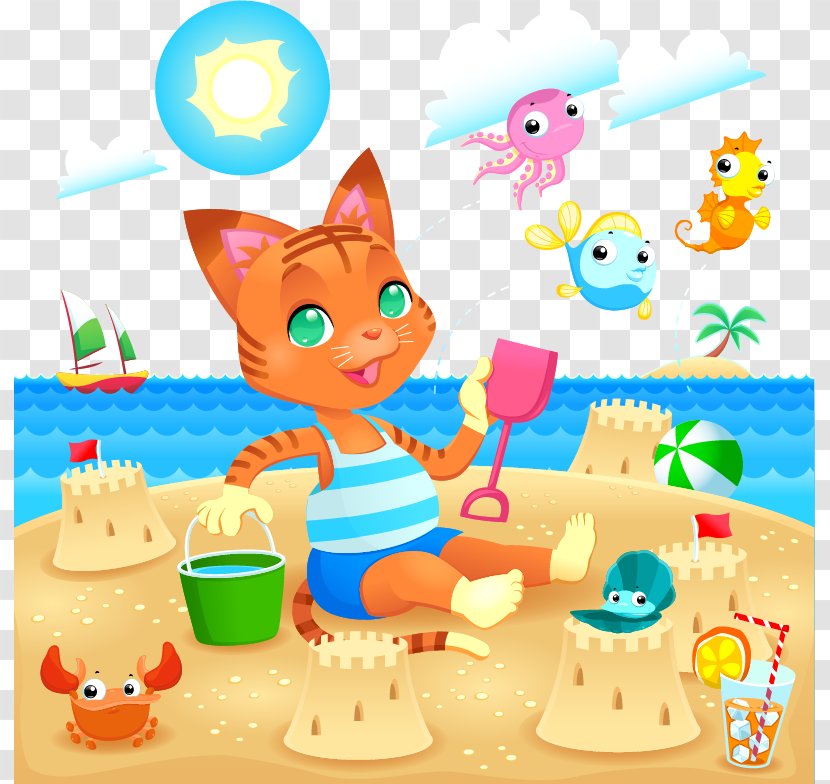 Playa De La Arena Beach Seaside Resort Illustration - Baby Toys - Sunshine Transparent PNG