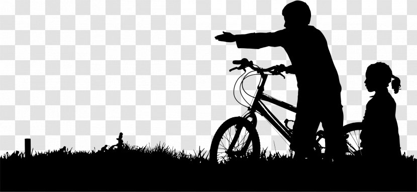 Bicycle Cycling BMX Motorcycle - Black And White Transparent PNG