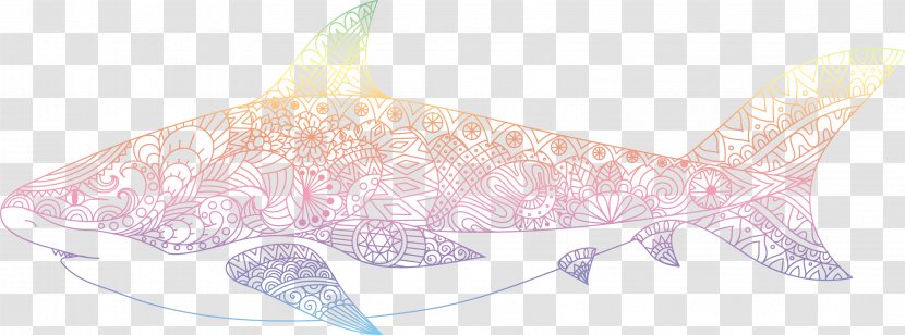 Fish Pattern - Organism - Vector Shark Material Transparent PNG