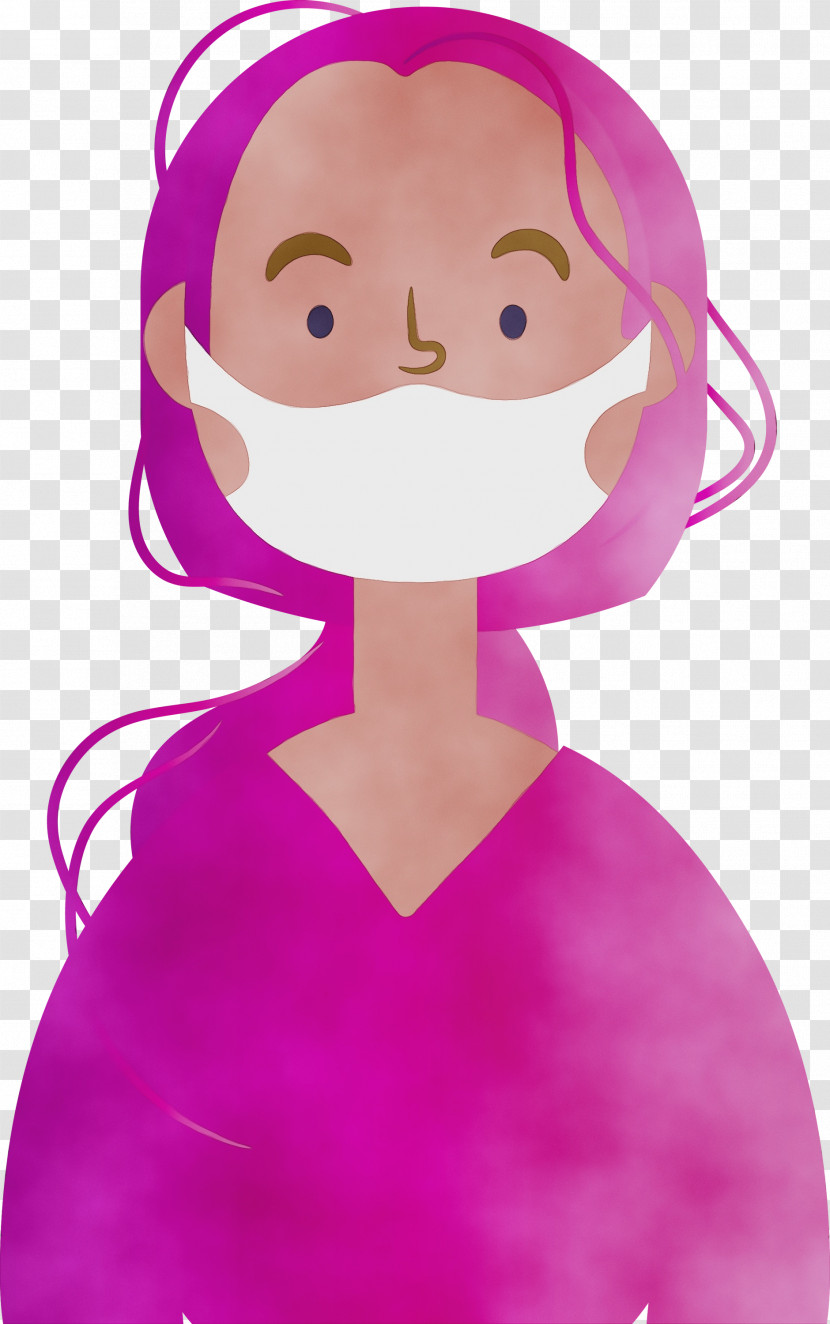 Cartoon Pink Violet Purple Magenta Transparent PNG