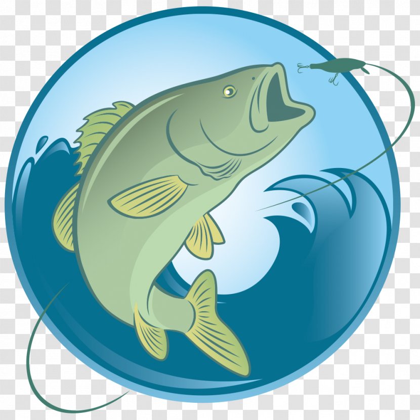 Northern Pike Fish Striped Bass Illustration - Marine Mammal - Spray And Green Transparent PNG