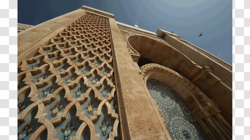 Hassan II Mosque Building Facade Roof - Morocco - 2 Transparent PNG