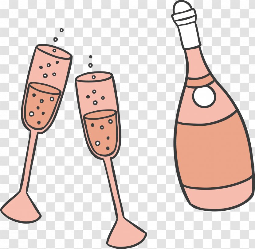 Champagne Wine Party Clip Art Transparent PNG