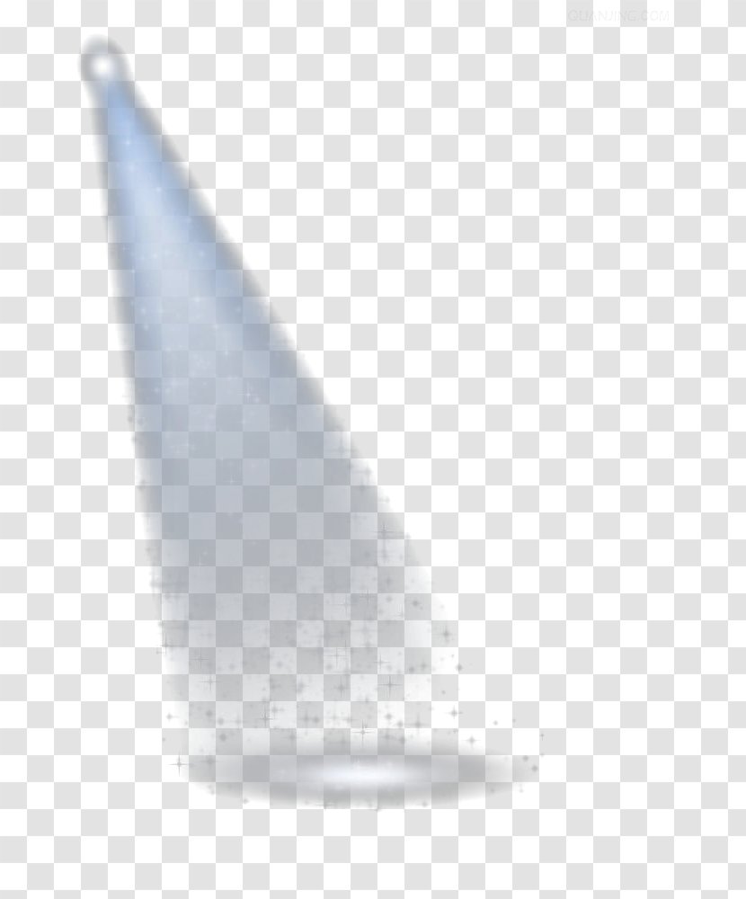 Triangle Pattern - White - Blue Spotlights Transparent PNG