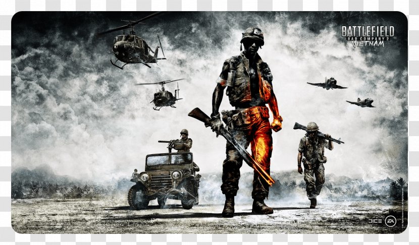 Battlefield: Bad Company 2: Vietnam Battlefield Video Game - Military Organization - Rambo Transparent PNG