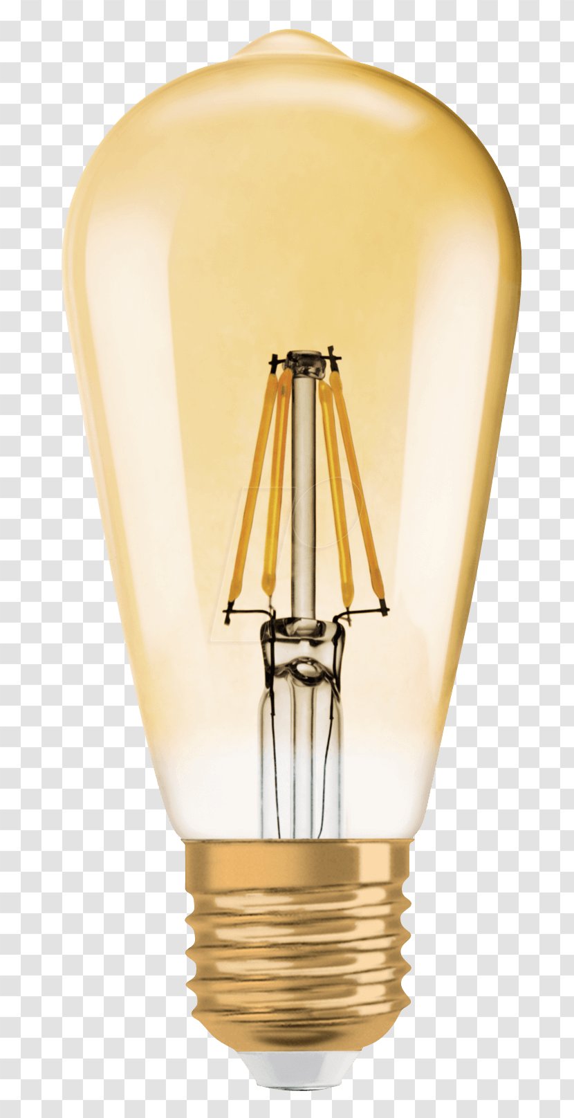 LED Lamp Filament Incandescent Light Bulb Fixture Lighting - Edison Screw Transparent PNG
