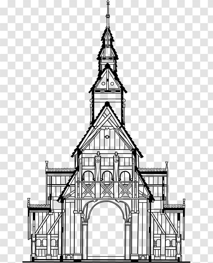 Gol Stave Church Steeple Medieval Architecture Transparent PNG