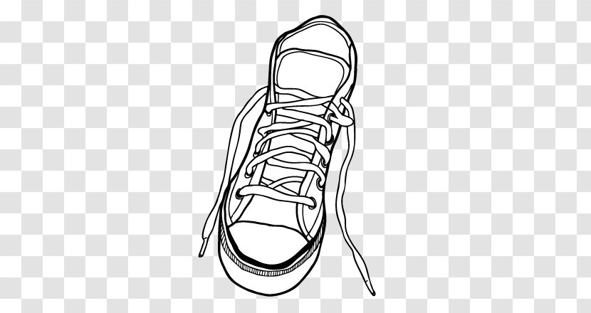 Sneakers Shoe High-heeled Footwear Illustration - Chuck Taylor Allstars - Shoes Outline Transparent PNG