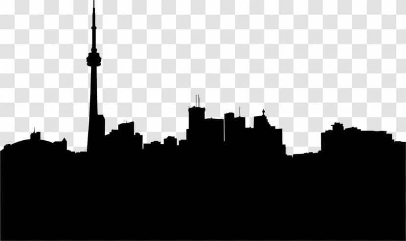 City Skyline Silhouette - Black - Darkness World Transparent PNG
