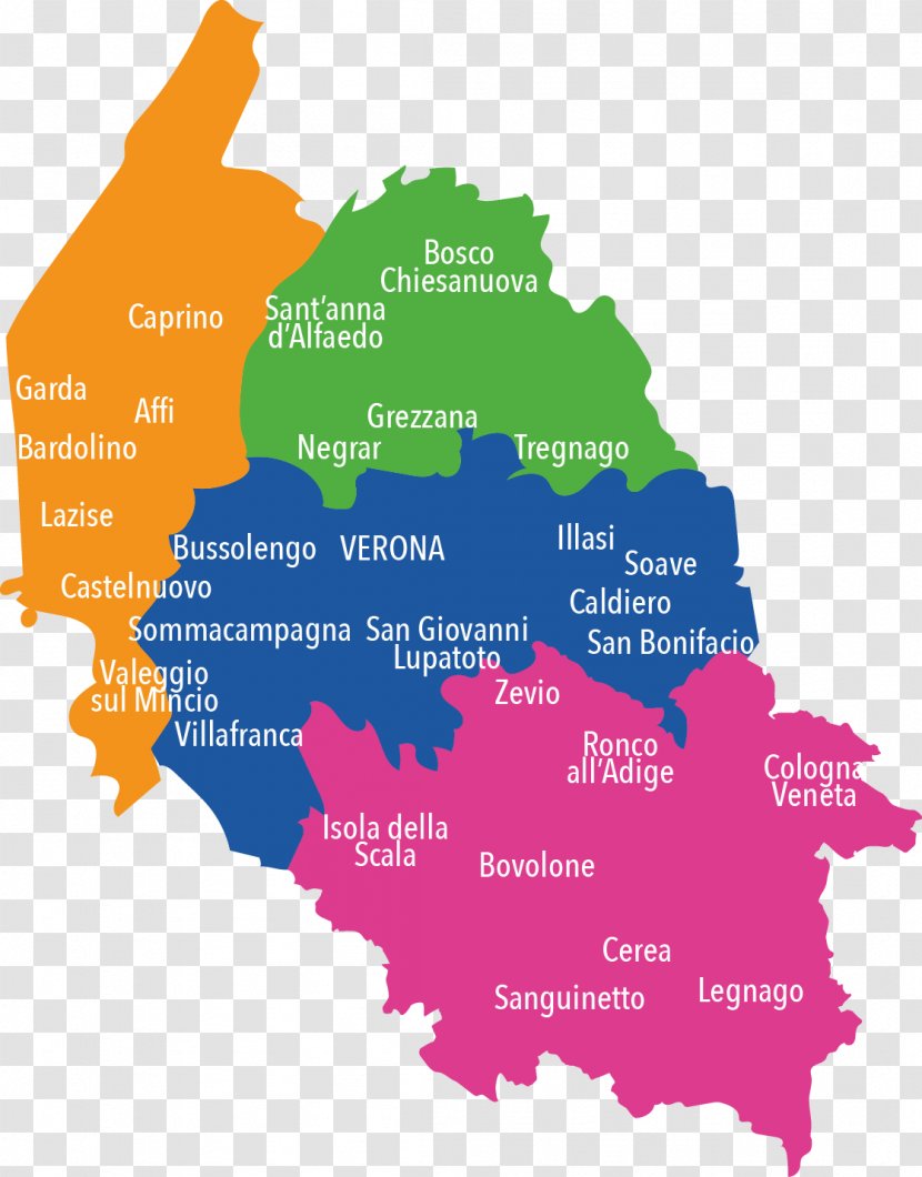 Legnago Nogarole Rocca Minerbe Mozzecane Palù - Province Of Verona - Map Transparent PNG