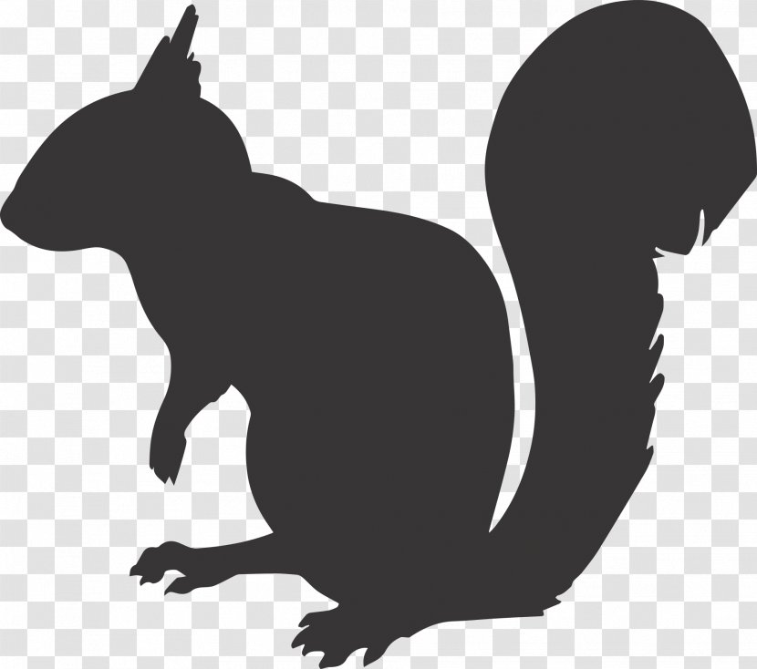 Squirrel Chipmunk Silhouette Clip Art - Tail Transparent PNG