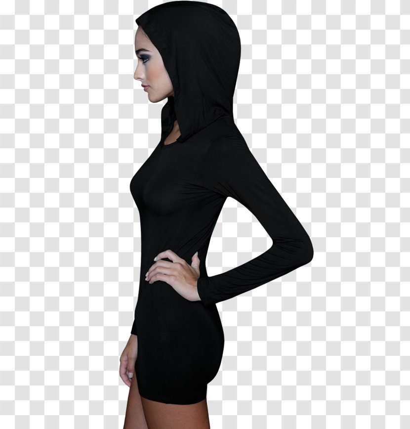 Hoodie Little Black Dress Clothing Neckline Top Transparent PNG