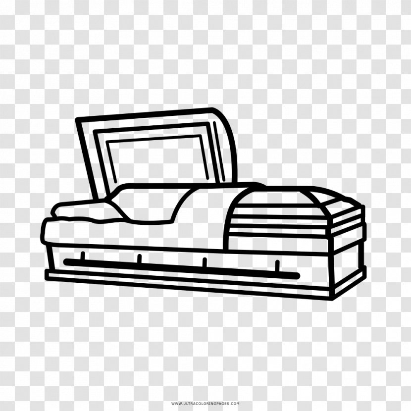 Coffin Drawing Coloring Book Death - Beatles Da Colorare Transparent PNG